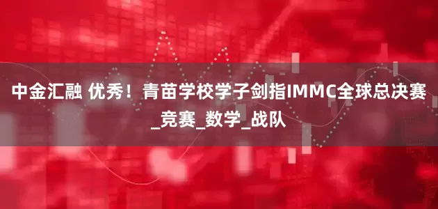 中金汇融 优秀！青苗学校学子剑指IMMC全球总决赛_竞赛_数学_战队